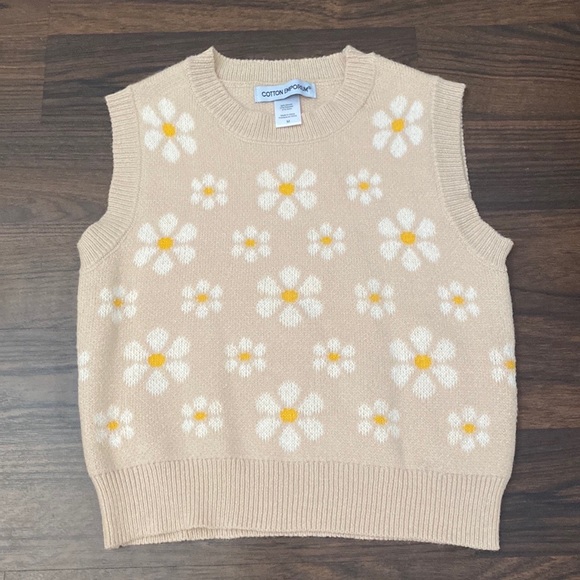 *NWOT Cotton Emporium Sweater Vest Size M - Picture 1 of 2